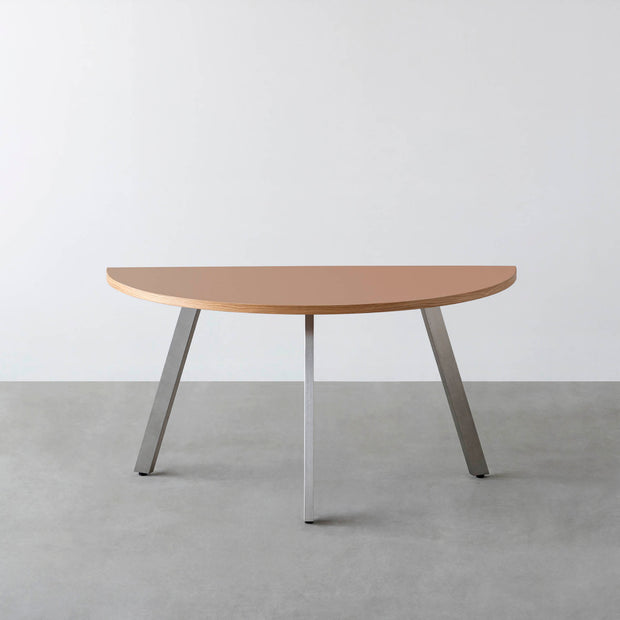 THE TABLE / 半円 × リノリウム 全32色 × Stainless