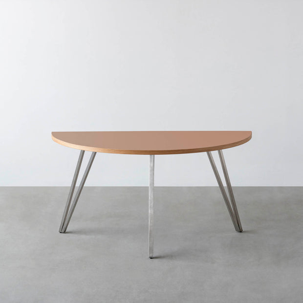 THE TABLE / 半円 × リノリウム 全32色 × Stainless