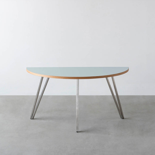 THE TABLE / 半円 × リノリウム 全32色 × Stainless
