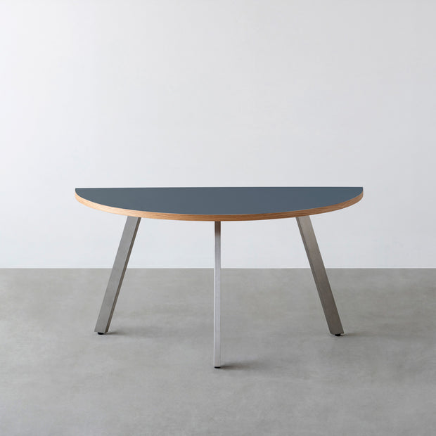 THE TABLE / 半円 × リノリウム 全32色 × Stainless