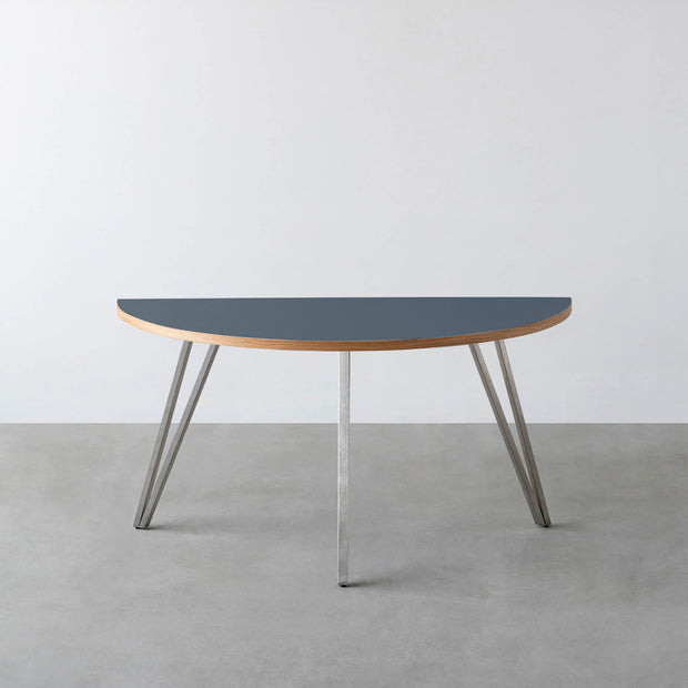 THE TABLE / 半円 × リノリウム 全32色 × Stainless