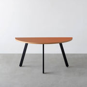 THE TABLE / 半円 × リノリウム 全32色 × Black Steel