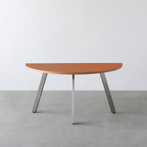 THE TABLE / 半円 × リノリウム 全32色 × Stainless