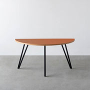 THE TABLE / 半円 × リノリウム 全32色 × Black Steel