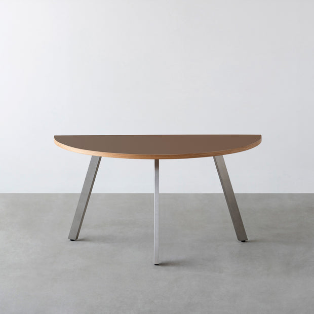 THE TABLE / 半円 × リノリウム 全32色 × Stainless