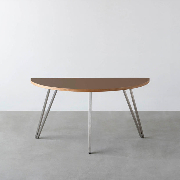 THE TABLE / 半円 × リノリウム 全32色 × Stainless