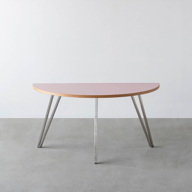 THE TABLE / 半円 × リノリウム 全32色 × Stainless