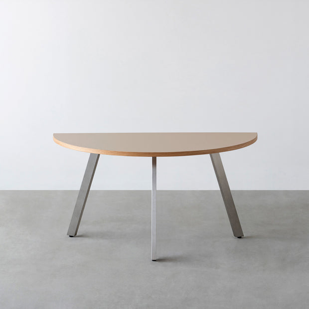 THE TABLE / 半円 × リノリウム 全32色 × Stainless