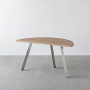 THE TABLE / 半円 × ラバーウッド × Stainless