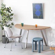 THE TABLE / 半円 × ラバーウッド × Stainless