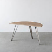 THE TABLE / 半円 × ラバーウッド × Stainless