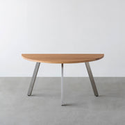 THE TABLE / 半円 × 無垢 ホワイトオーク × Stainless