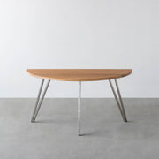 THE TABLE / 半円 × 無垢 ホワイトオーク × Stainless