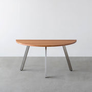 THE TABLE / 半円 × 無垢 ブラックチェリー × Stainless