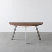 THE TABLE / 半円 × 無垢 ウォルナット × Stainless