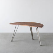 THE TABLE / 半円 × 無垢 ウォルナット × Stainless