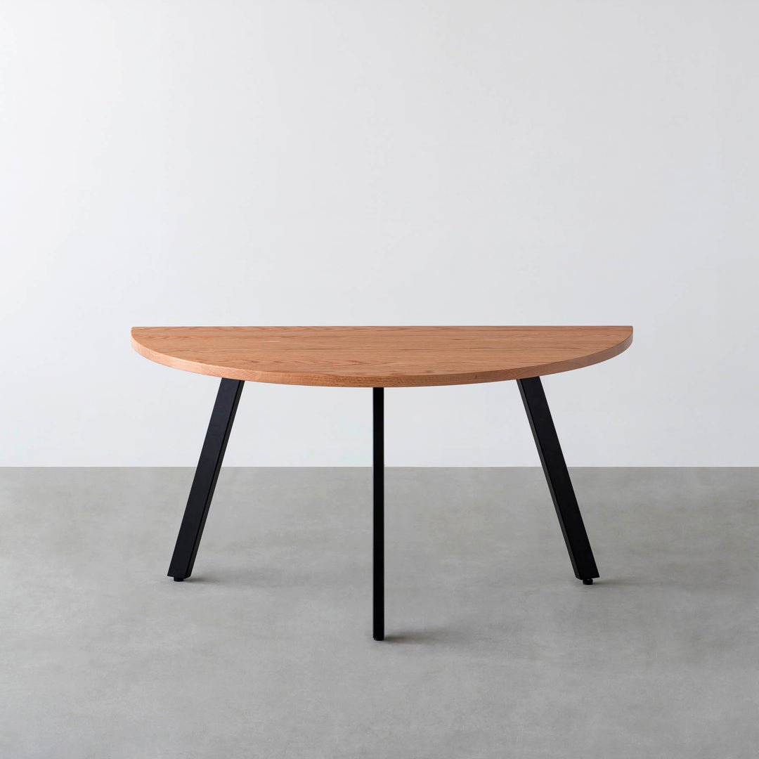THE TABLE / 半円 × 無垢 レッドオーク × Black Steel – KANADEMONO