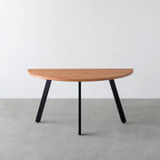 THE TABLE / 半円 × 無垢 レッドオーク × Black Steel