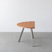THE TABLE / 半円 × 無垢 レッドオーク × Stainless