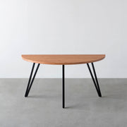 THE TABLE / 半円 × 無垢 レッドオーク × Black Steel