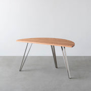 THE TABLE / 半円 × 無垢 レッドオーク × Stainless
