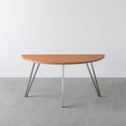 THE TABLE / 半円 × 無垢 レッドオーク × Stainless