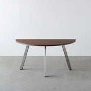 THE TABLE / 半円 × ウォルナット × Stainless