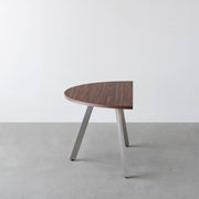 THE TABLE / 半円 × ウォルナット × Stainless
