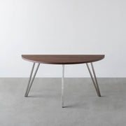 THE TABLE / 半円 × ウォルナット × Stainless