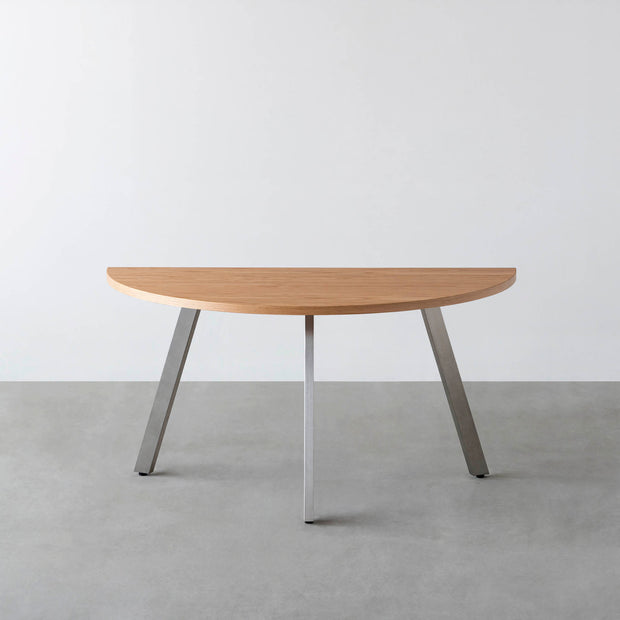 THE TABLE / 半円 × ホワイトオーク × Stainless