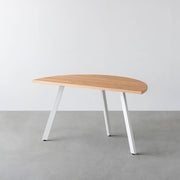 THE TABLE / 半円 × ホワイトオーク × White Steel