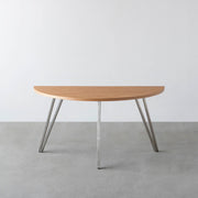 THE TABLE / 半円 × ホワイトオーク × Stainless