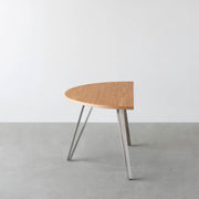 THE TABLE / 半円 × ホワイトオーク × Stainless