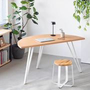 THE TABLE / 半円 × ホワイトオーク × White Steel