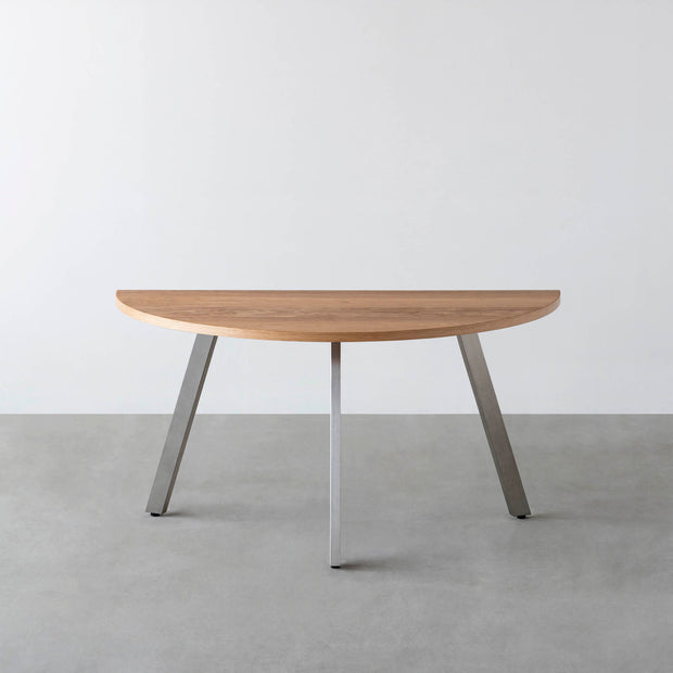 THE TABLE / 半円 × くるみ × Stainless