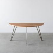 THE TABLE / 半円 × くるみ × Stainless