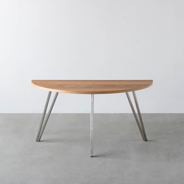 THE TABLE / 半円 × くるみ × Stainless