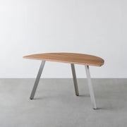 THE TABLE / 半円 × ニューギニアウォルナット × Stainless