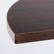 THE TABLE / 半円 × ウェンジ × Black Steel