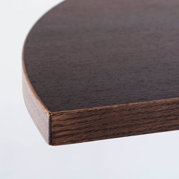 THE TABLE / 半円 × ウェンジ × White Steel