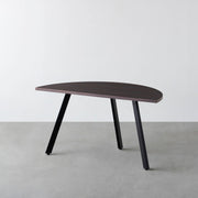 THE TABLE / 半円 × ウェンジ × Black Steel