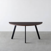THE TABLE / 半円 × ウェンジ × Black Steel