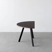 THE TABLE / 半円 × ウェンジ × Black Steel