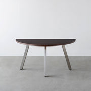 THE TABLE / 半円 × ウェンジ × Stainless