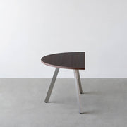 THE TABLE / 半円 × ウェンジ × Stainless
