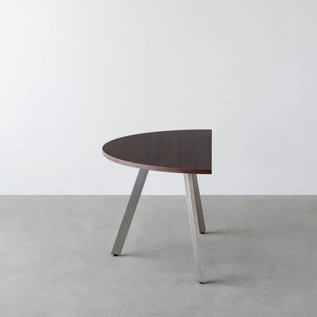 THE TABLE / 半円 × ウェンジ × Stainless