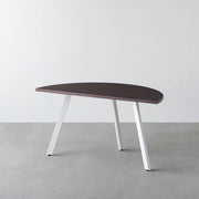 THE TABLE / 半円 × ウェンジ × White Steel