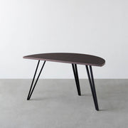 THE TABLE / 半円 × ウェンジ × Black Steel