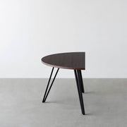 THE TABLE / 半円 × ウェンジ × Black Steel
