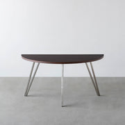 THE TABLE / 半円 × ウェンジ × Stainless